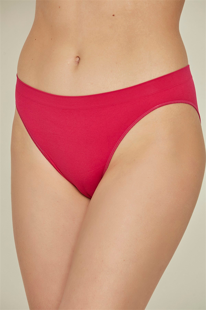C&City Women Seamless Slip Panties 3001 Fuchsia Neon Color